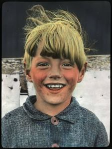 Image of Boy with Light Hair in Iceland